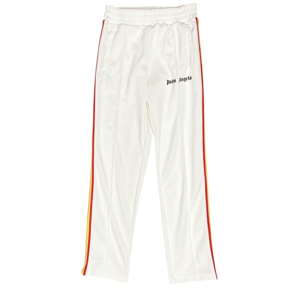 PALM ANGELS Unisex Rainbow Stripe Off-White Track Pants Size M - Picture 3 of 9